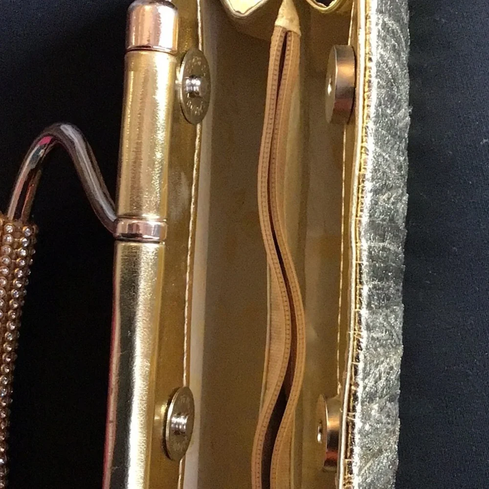Elegant Gold Clutch Evening Bag - Picture 5 of 5